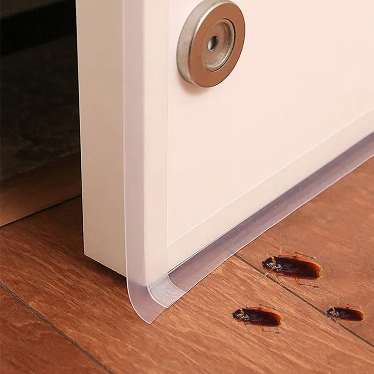 Astucieuse bande d'étanchéité pour portes et fenêtres, coupe-froid, coupe-vent, anti-moustiques, insectes, cafards, économie d'énergie, résistant à l'humidité. Qualité Premium, 5M X 45mm. La livraison est offerte!