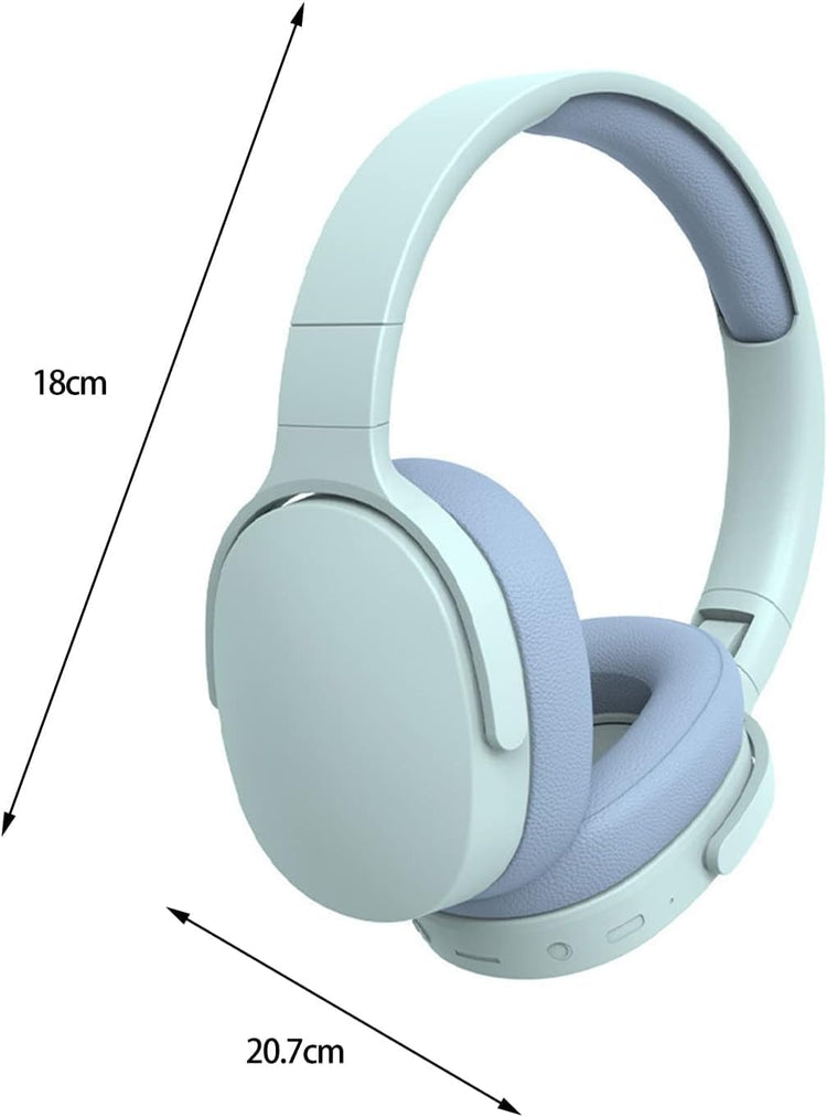 Casque audio Bluetooth 5.3 sans fil, pliable, réduction de bruit intelligente, son stéréo HiFi, micro intégré, coussinets confort en similicuir, autonomie 10h et option filaire incluse ! Musique, appels et jeux. Livraison prioritaire offerte !
