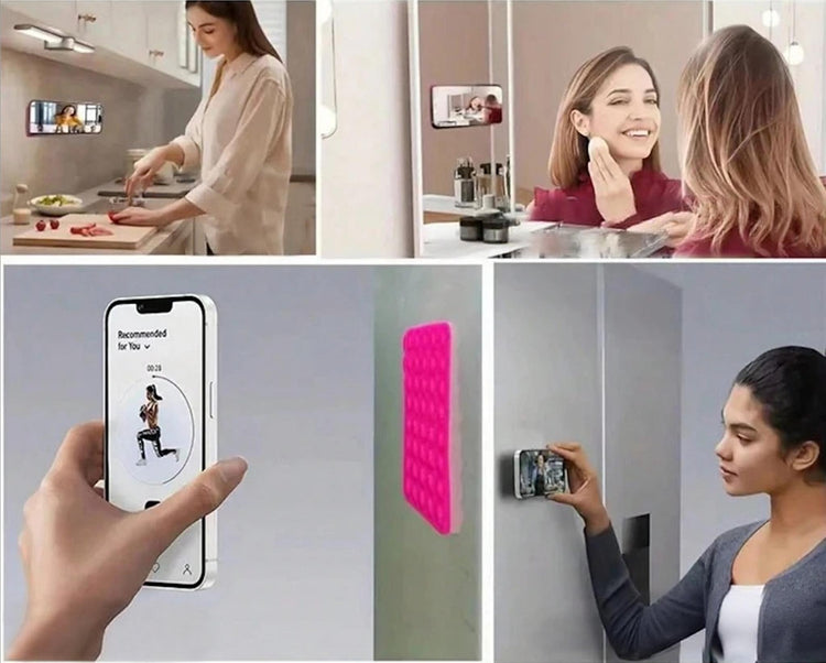 Ventouses ultra-adhérentes pour tous les smartphones, fixation double-face, maintien solide sur toutes les surfaces lisses, idéal pour la cuisine, la salle de bain, la voiture et les loisirs mains libres. Livraison prioritaire offerte !