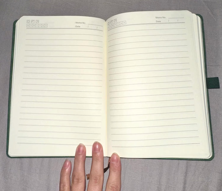 Magnifique carnet de notes ligné avec couverture imitation cuir, élastique de maintien, marque-page, idéal pour journal personnel, carnet de voyage, idées, notes et listes de tâches, 14,8×21cm. Livraison offerte !