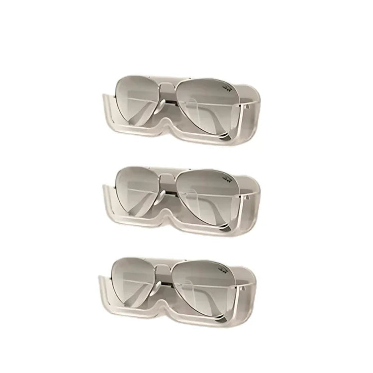 Support mural de rangement pour lunettes, organisateur pratique, idéal près du lit, du coin lecture, de l’ordinateur, dans la salle de bain ou la voiture, installation facile avec autocollants sans trace. Livraison offerte !