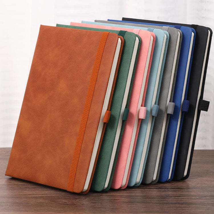 Magnifique carnet de notes ligné avec couverture imitation cuir, élastique de maintien, marque-page, idéal pour journal personnel, carnet de voyage, idées, notes et listes de tâches, 14,8×21cm. Livraison offerte !
