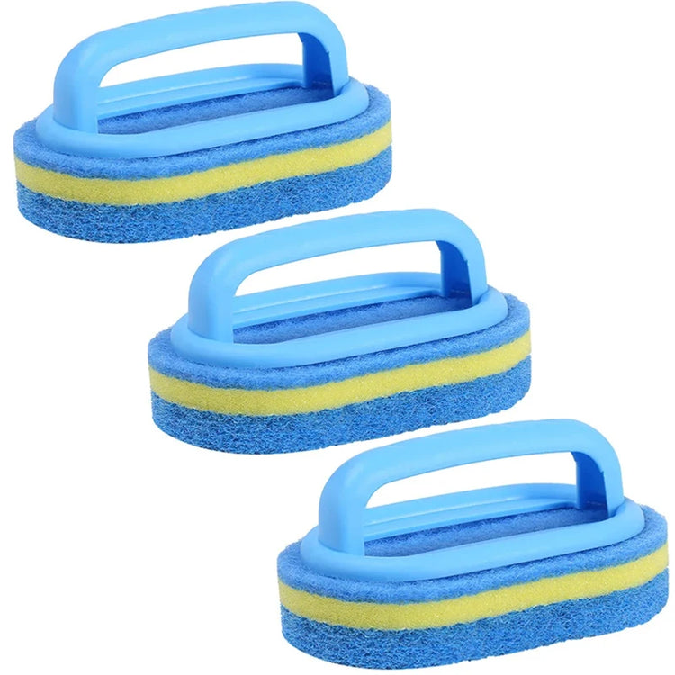 Brosse éponge magique avec poignée ergonomique – Ne vous salissez plus les mains ! Nettoyage sans effort de la baignoire, du carrelage et de la cuisine – Durable et réutilisable. Livraison offerte!