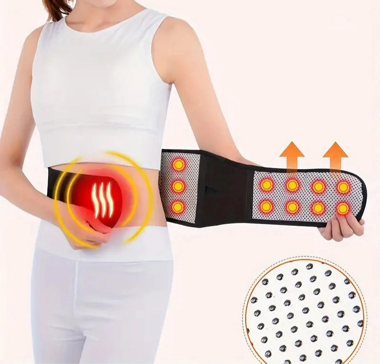 Ceinture de soutien magnétique auto-chauffante, soulage les douleurs, améliore la circulation, garde la chaleur, soutient le dos et la taille, favorise la détente musculaire, durable et confortable. Livraison offerte!