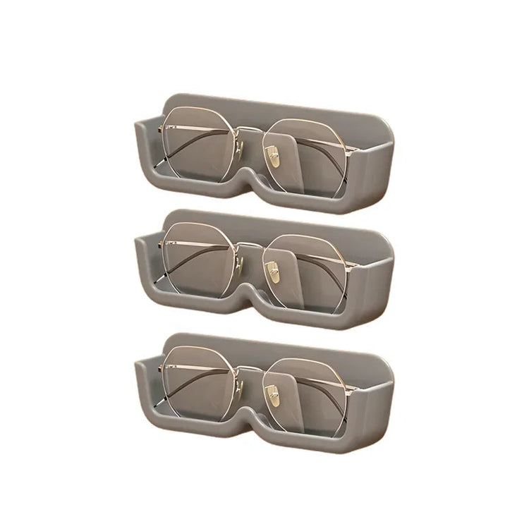 Support mural de rangement pour lunettes, organisateur pratique, idéal près du lit, du coin lecture, de l’ordinateur, dans la salle de bain ou la voiture, installation facile avec autocollants sans trace. Livraison offerte !