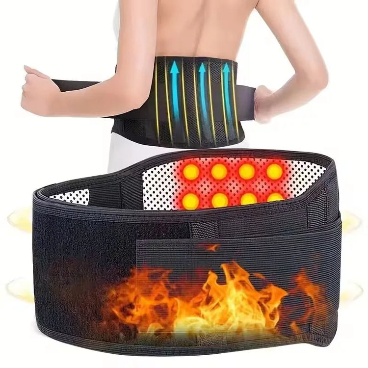 Ceinture de soutien magnétique auto-chauffante, soulage les douleurs, améliore la circulation, garde la chaleur, soutient le dos et la taille, favorise la détente musculaire, durable et confortable. Livraison offerte!