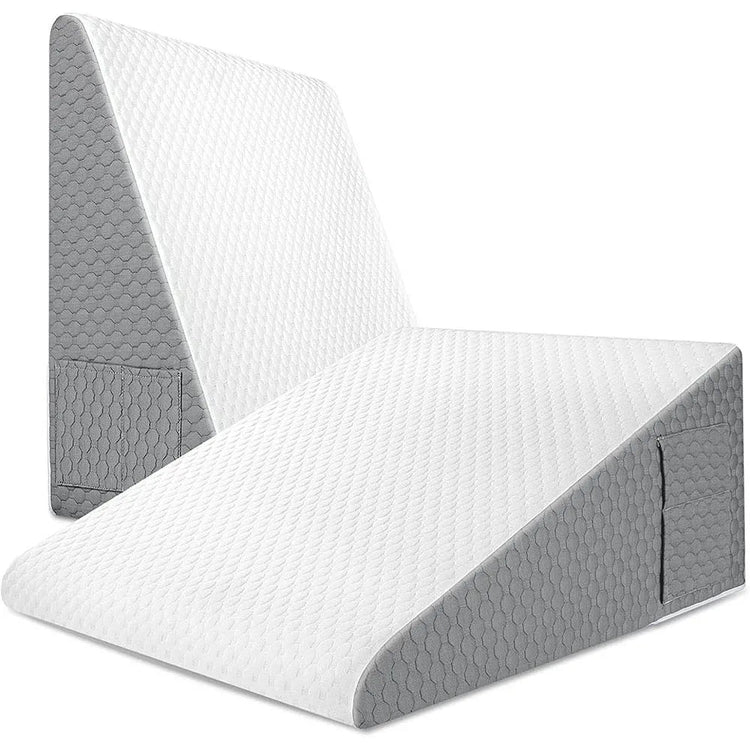 Coussin-triangle 4-en-1 Premium : Soulage efficacement les tensions aux jambes, offre un soutien ergonomique et un confort ultime. La livraison prioritaire est offerte !