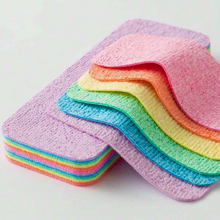 Bloc de chiffons nettoyants multicouches ultra-absorbants, 12 couches détachables, microfibres douces sans rayures ni traces, lavables et réutilisables, pour vaisselle, vitres, salle de bain et surfaces délicates