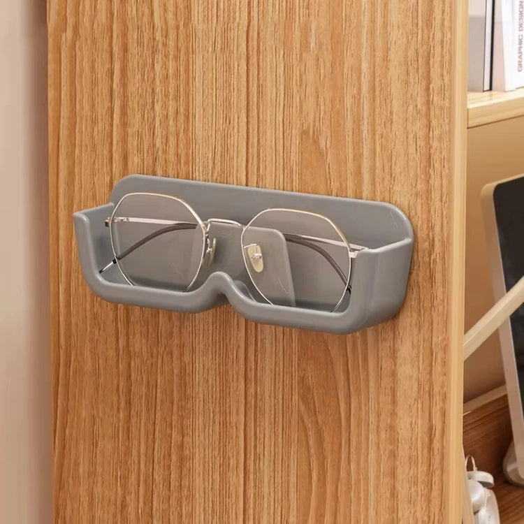 Support mural de rangement pour lunettes, organisateur pratique, idéal près du lit, du coin lecture, de l’ordinateur, dans la salle de bain ou la voiture, installation facile avec autocollants sans trace. Livraison offerte !