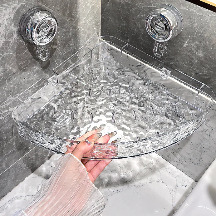 Superbe étagère de rangement pour salle de bain et douche avec puissantes ventouses, étagère de rangement décorative, installation sans perçage ni outils. La livraison prioritaire est offerte !