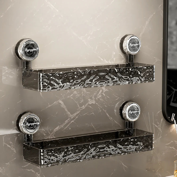 Superbe étagère de rangement pour salle de bain et douche avec puissantes ventouses, étagère de rangement décorative, installation sans perçage ni outils. La livraison prioritaire est offerte !