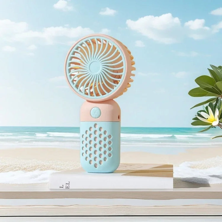 Ventilateur très mignon, portable, rechargeable, USB, compact et portable. La livraison prioritaire est offerte !