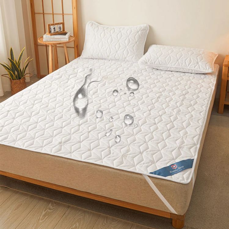 Protège-matelas Premium, 100 % imperméable, en coton respirant, haut de gamme qualité hôtel, matelassé, avec bande élastique, douillet et offrant un confort accru. Adapté aux matelas jusqu'à 40 cm. Livraison prioritaire offerte !