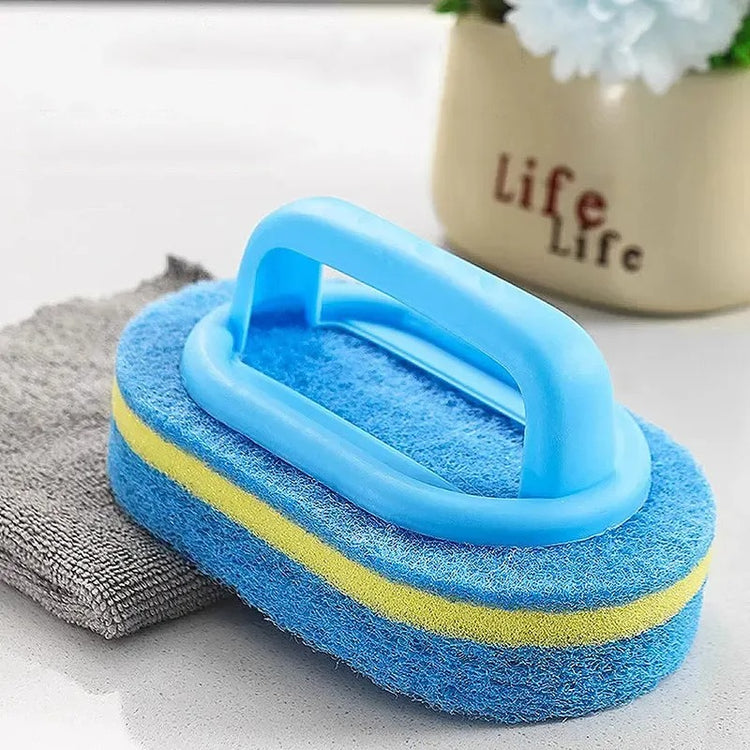 Brosse éponge magique avec poignée ergonomique – Ne vous salissez plus les mains ! Nettoyage sans effort de la baignoire, du carrelage et de la cuisine – Durable et réutilisable. Livraison offerte!