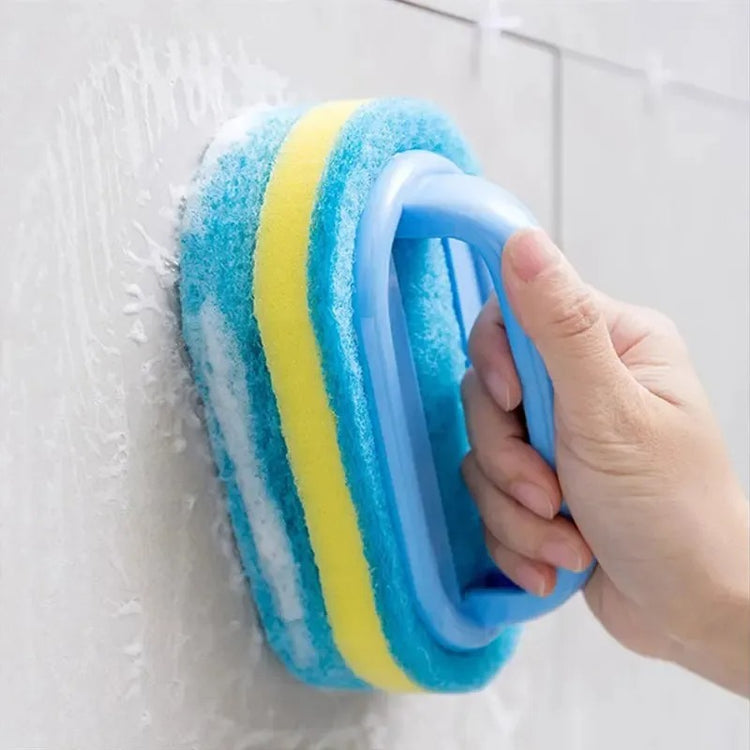 Brosse éponge magique avec poignée ergonomique – Ne vous salissez plus les mains ! Nettoyage sans effort de la baignoire, du carrelage et de la cuisine – Durable et réutilisable. Livraison offerte!
