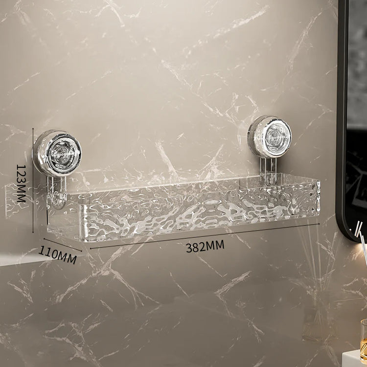 Superbe étagère de rangement pour salle de bain et douche avec puissantes ventouses, étagère de rangement décorative, installation sans perçage ni outils. La livraison prioritaire est offerte !