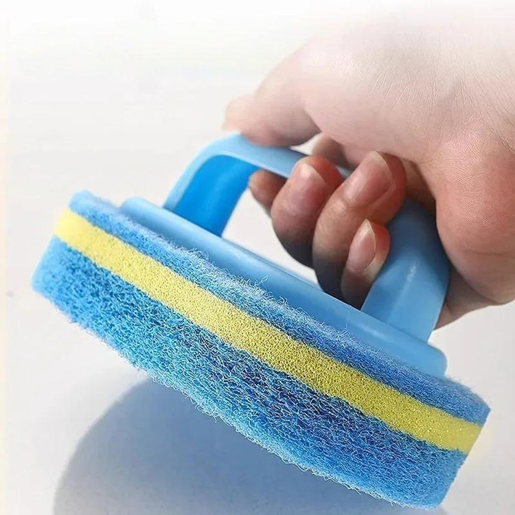 Brosse éponge magique avec poignée ergonomique – Ne vous salissez plus les mains ! Nettoyage sans effort de la baignoire, du carrelage et de la cuisine – Durable et réutilisable. Livraison offerte!