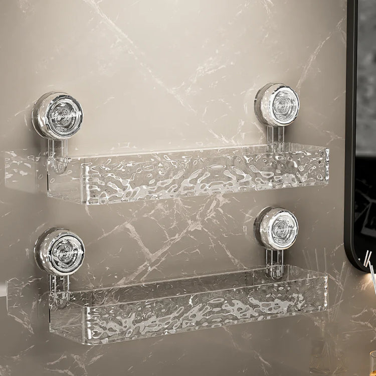 Superbe étagère de rangement pour salle de bain et douche avec puissantes ventouses, étagère de rangement décorative, installation sans perçage ni outils. La livraison prioritaire est offerte !