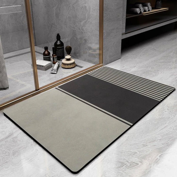 Superbe tapis de bain à séchage rapide avec motifs, sécuritaire, il prévient les glissades, reste propre, frais et sans odeur. La livraison prioritaire est offerte !