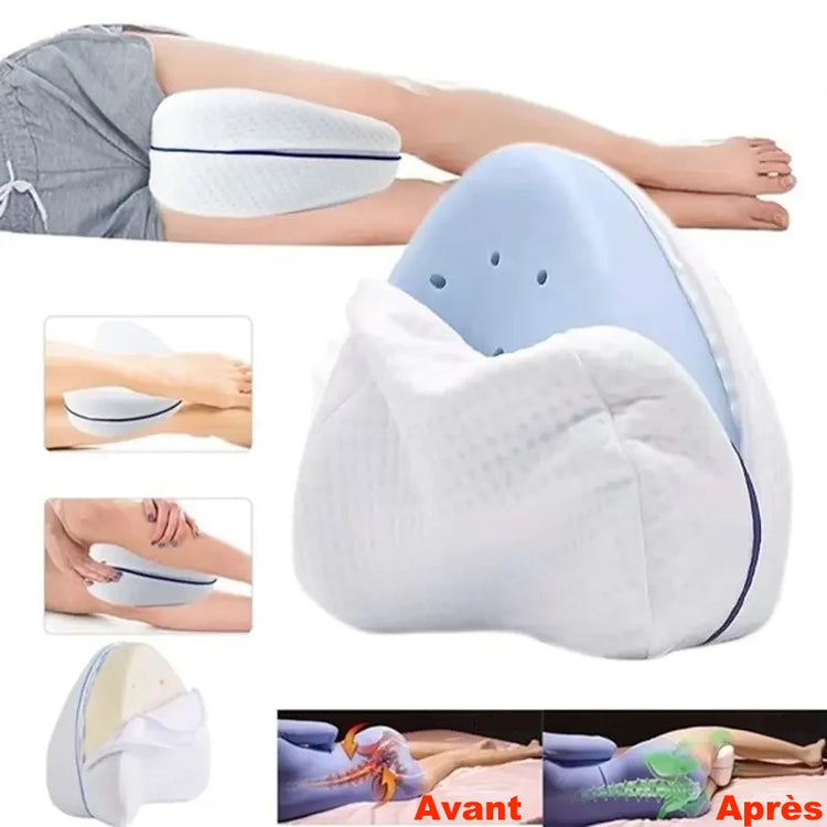 Coussin orthopédique Premium en mousse à mémoire de forme pour le soulagement des douleurs articulaires du dos, des hanches et des jambes, des douleurs sciatiques. La livraison prioritaire est offerte !