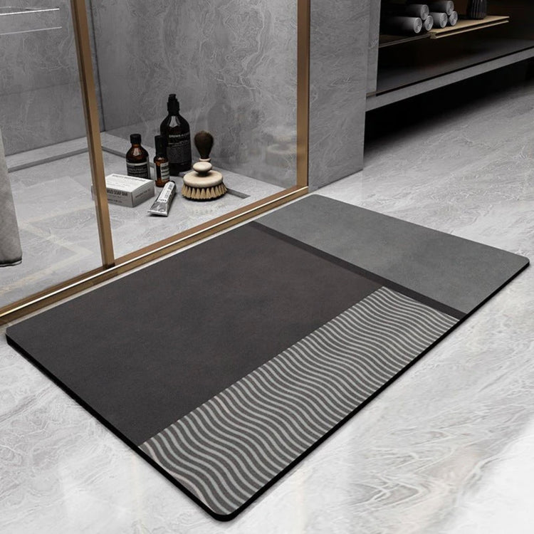 Superbe tapis de bain à séchage rapide avec motifs, sécuritaire, il prévient les glissades, reste propre, frais et sans odeur. La livraison prioritaire est offerte !