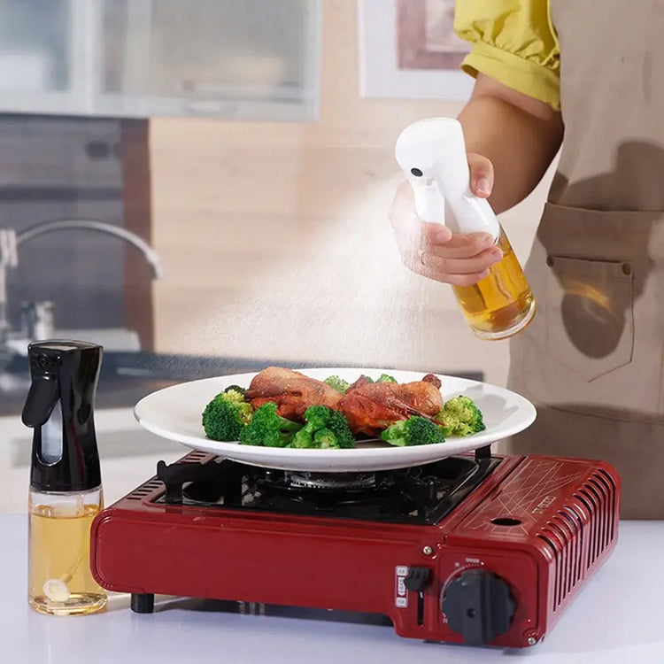 Spray d’huile de cuisine 300ml – vaporisateur multifonction à brume fine pour répartition homogène, contrôle précis de l’huile, grande capacité, design ergonomique et facile à nettoyer. La livraison prioritaire est offerte !