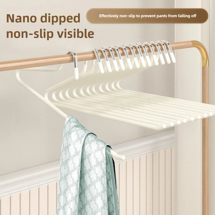 10pcs goose shaped plastic impregnated pants rack, super strong load-bearing, nano anti slip, suitable for both dry and wet use