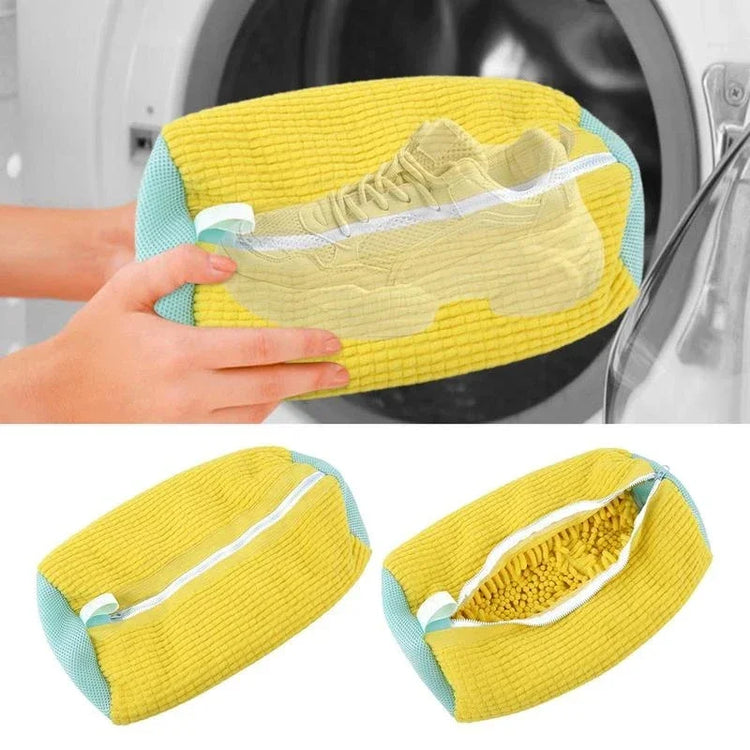 Ingénieuse housse de lavage rembourrée en fibres douces – Lave-chaussures pour baskets et sandales, grande housse pour machines à laver. La livraison prioritaire est offerte !