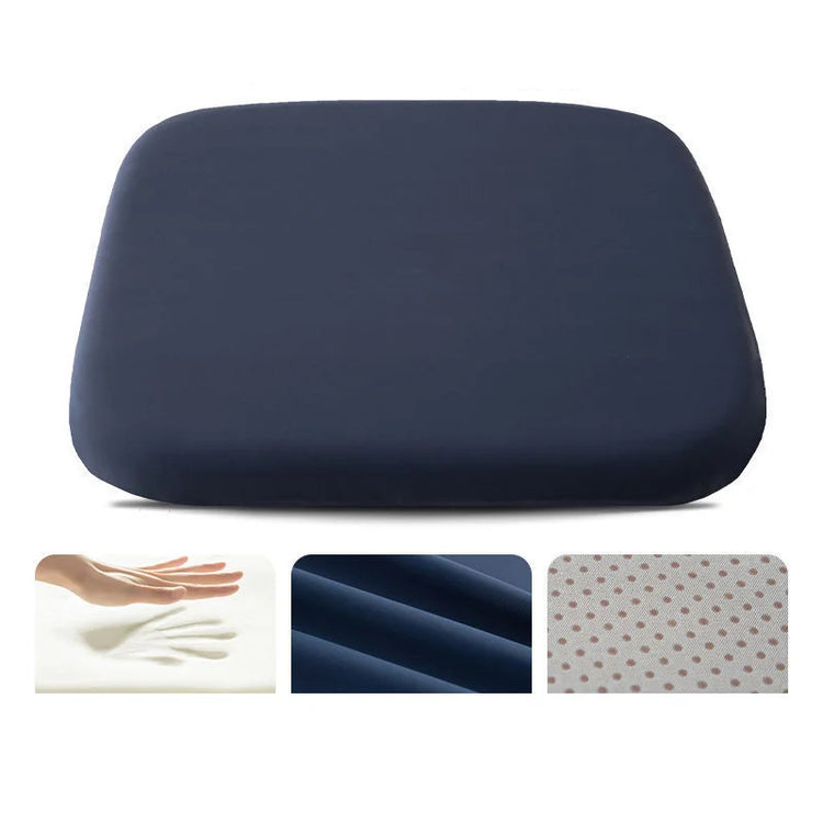 Coussin ultra-confort en mousse mémoire Premium, idéal pour chaise, fauteuil, voiture ou bureau, housse lavable, soulage et assure un confort durable même en cas de position assise prolongée. La livraison prioritaire est offerte !