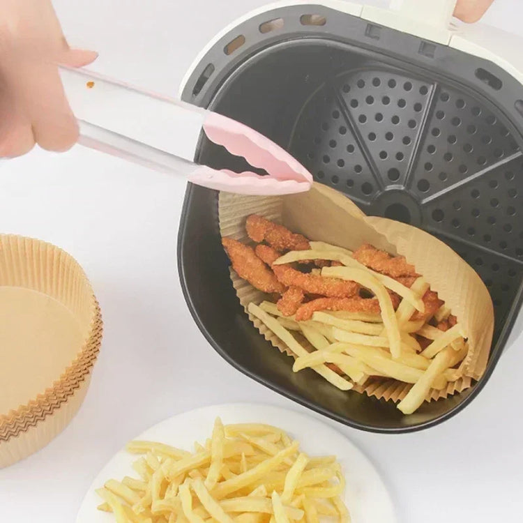 Papier cuisson pour friteuses sans huile de 3 à 4,5 litres, 50/100 feuilles, sans BPA, résistant à la graisse et imperméable, facilitant la cuisson et le nettoyage, idéal pour une alimentation saine et sans tracas. La livraison est offerte !