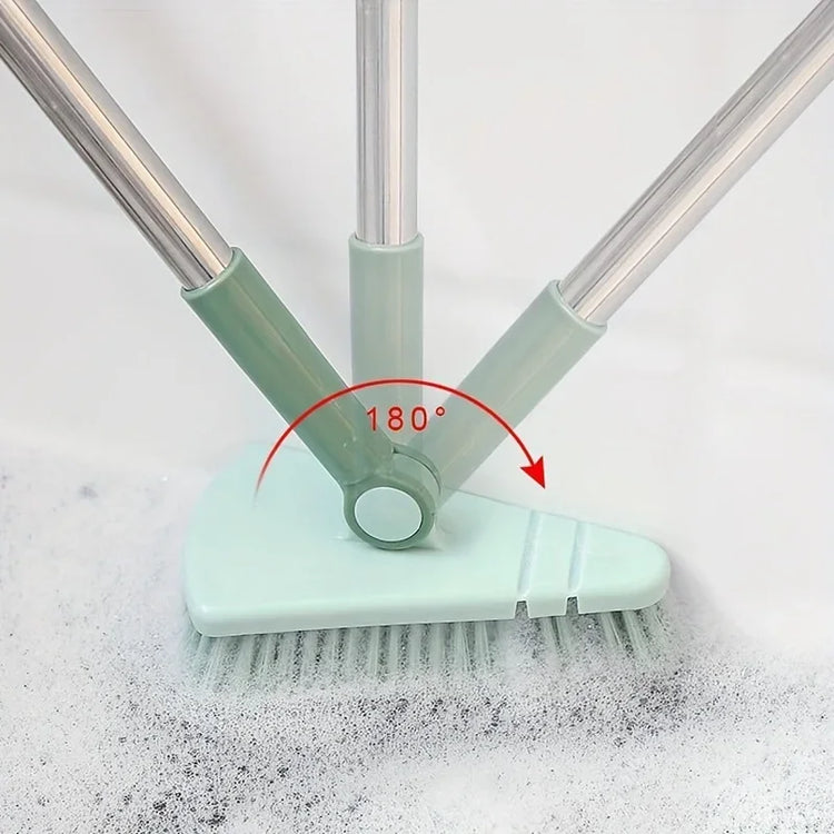 Brosse de nettoyage pour salle de bain et douche avec long manche de 95cm, tête flexible, 180°,  idéale pour les sols, murs et autres surfaces, agréable à manipuler, parfaite pour tous vos besoins en nettoyage. La livraison prioritaire est offerte !