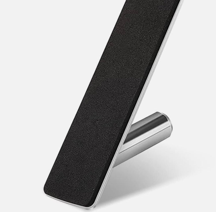 Crochet en acier inoxydable pour porte de douche en verre, installation sans perçage, design moderne antirayures, idéal pour suspendre serviettes, peignoirs et accessoires de salle de bain. Livraison offerte !