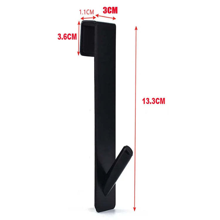 Crochet en acier inoxydable pour porte de douche en verre, installation sans perçage, design moderne antirayures, idéal pour suspendre serviettes, peignoirs et accessoires de salle de bain. Livraison offerte !