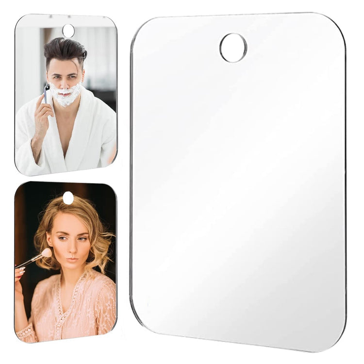 Miroir anti-buée en acrylique, incassable, pour salle de bain et douche. Livraison prioritaire offerte !