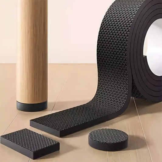 Coussinets de meubles antidérapants auto-adhésifs, épais 6 mm, à découper selon vos besoins – réduction du bruit, protection des sols et stabilité parfaite pour chaises, tables et canapés. Livraison offerte !