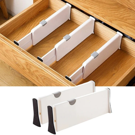 Diviseur de tiroir extensible et ajustable pour une organisation optimale de votre chambre, salle de bain, cuisine, bureau et dressing. La livraison prioritaire est offerte !