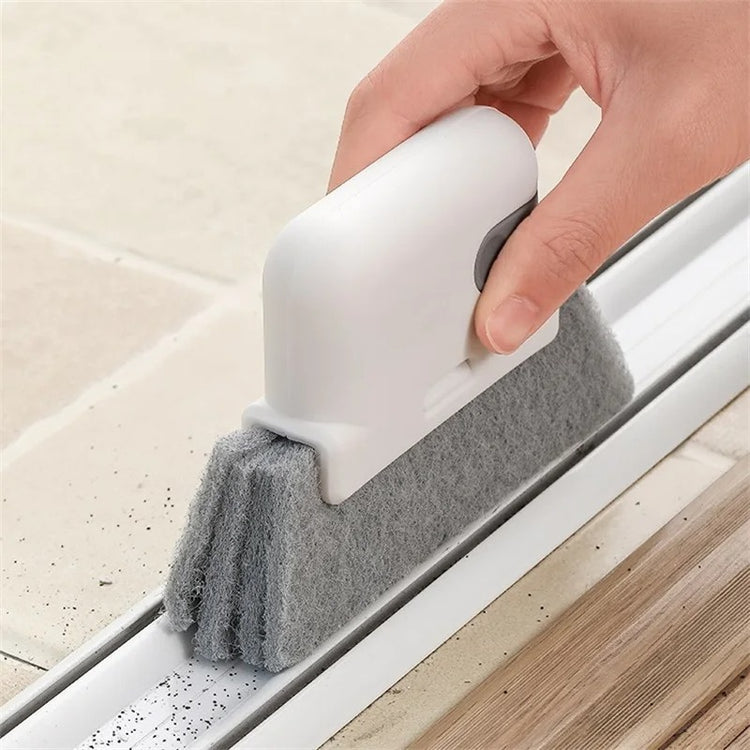 Brosse de nettoyage pour rails de fenêtres et espaces étroits, maintenant plus résistante, poignée ergonomique améliorée, idéale pour nettoyer rainures, portes coulissantes, stores, et petits espaces. La livraison prioritaire est offerte !