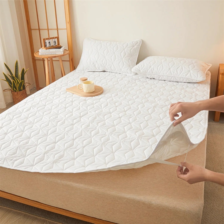 Protège-matelas Premium pour l'automne-hiver, 100 % imperméable, en coton respirant, haut de gamme qualité hôtel, matelassé, avec bande élastique, douillet et offrant un confort accru. Adapté aux matelas jusqu'à 40 cm. Livraison prioritaire offerte !