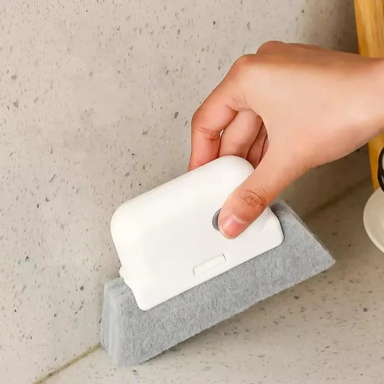 Brosse de nettoyage pour rails de fenêtres et espaces étroits, maintenant plus résistante, poignée ergonomique améliorée, idéale pour nettoyer rainures, portes coulissantes, stores, et petits espaces. La livraison prioritaire est offerte !