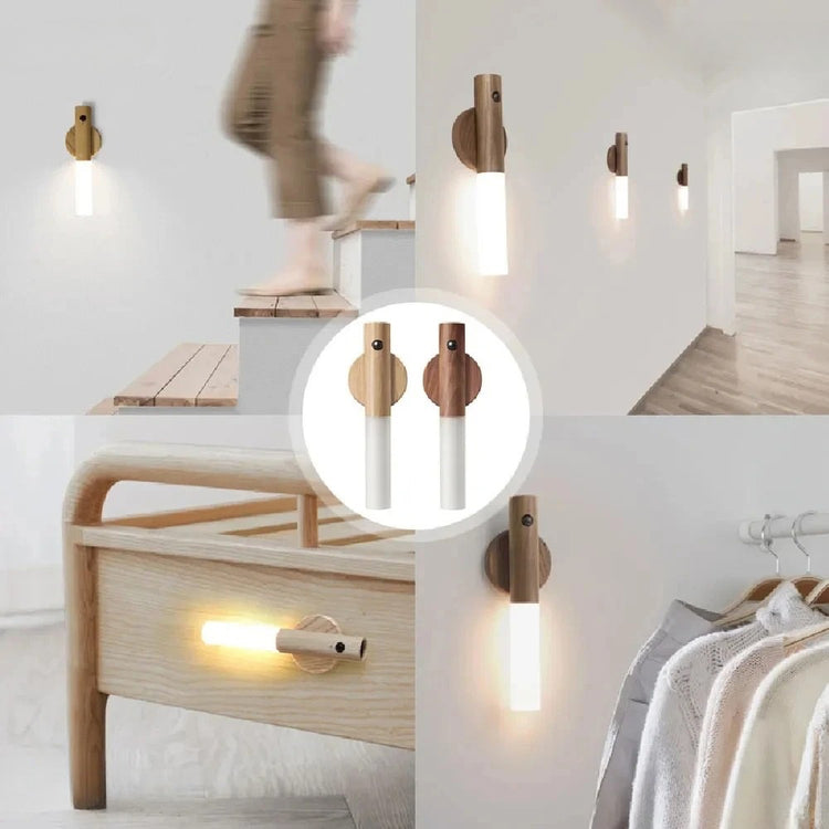 Ingénieuse veilleuse magnétique rechargeable avec détecteur de mouvement - Installation sans perçage - Lumière LED douce et apaisante  - Design élégant, amovible et polyvalent. La livraison prioritaire est offerte !