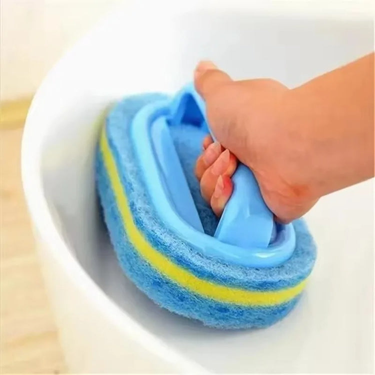 Brosse éponge magique avec poignée ergonomique, durable et réutilisable – Nettoyage sans effort de la baignoire, du carrelage et de la cuisine – Ne vous salissez plus les mains !  Livraison offerte!