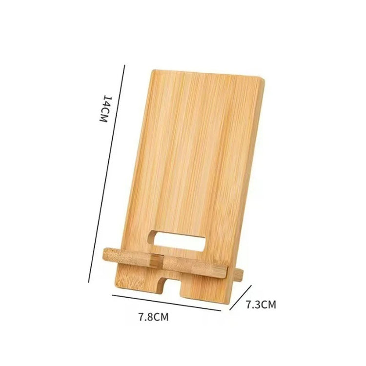 Élégant support pour smartphone en bambou naturel, ajustable à 2 inclinaisons, compatible avec tous les smartphones, stable, indispensable pour le bureau, la cuisine et la table de chevet. Livraison offerte !