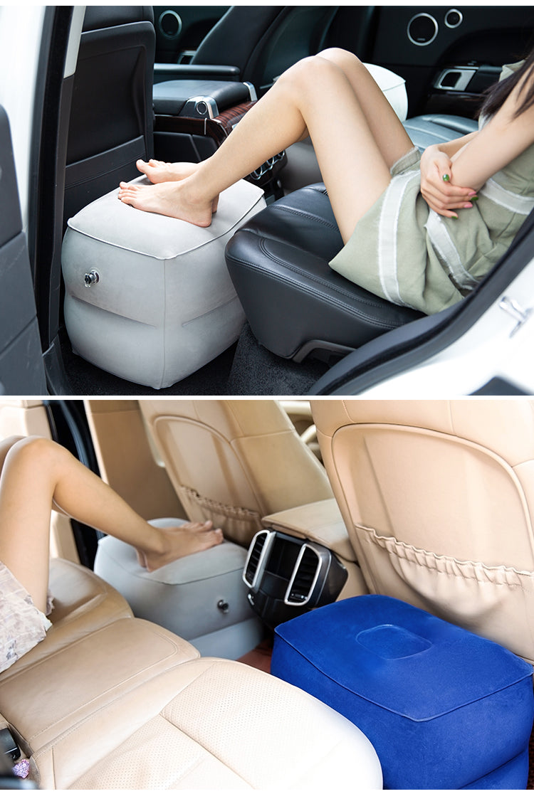 Repose-pieds gonflable pour votre confort en avion, voiture, bus, à la maison, réglable en 3 hauteurs, coussin de repos pour le sommeil. La livraison prioritaire est offerte !