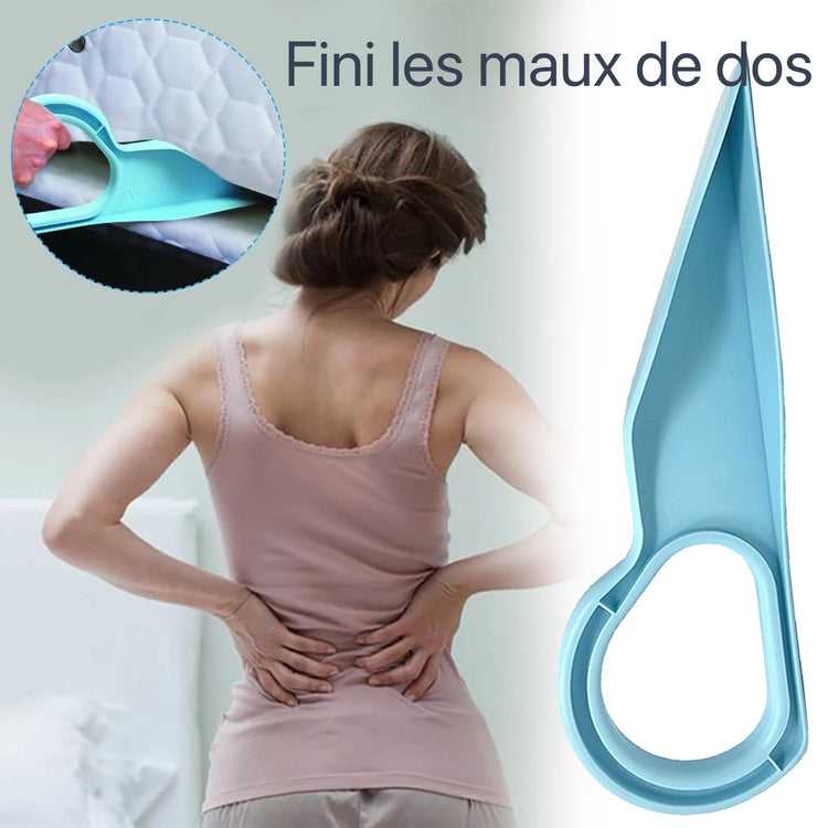 Ingénieux élévateur de matelas, changez vos draps sans effort! La livraison est offerte.