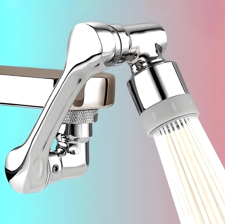 Ingénieux robinet rotatif à 1080°, économiseur d'eau, filtre, extension de robinet. Outil et 3 adaptateurs inclus, compatible avec 99% des robinets, coup de coeur, produit Premium, qualité la plus élevée, approuvé et recommandé. La livraison est offerte !