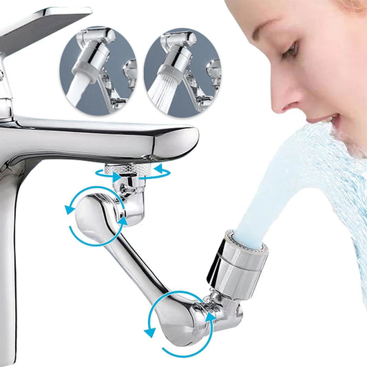 Ingénieux robinet rotatif à 1080°, économiseur d'eau, filtre, extension de robinet. Outil et 3 adaptateurs inclus, compatible avec 99% des robinets, coup de coeur, produit Premium, qualité la plus élevée, approuvé et recommandé. La livraison est offerte !