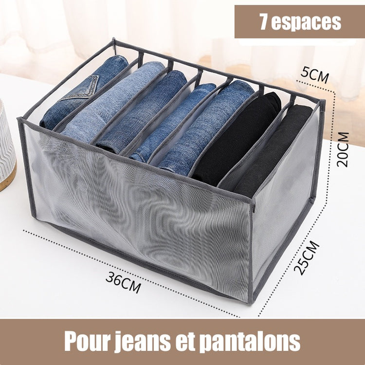 Jolis paniers cendrés pour jeans, pantalons, chandails, chemisiers, t-shirts, camisoles, sous-vêtements, etc. La livraison est offerte!